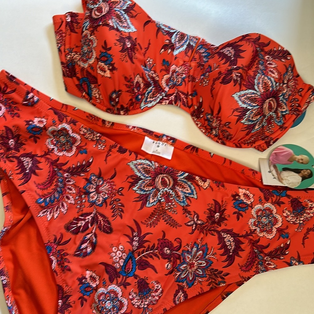 New Rhode low rise medium coverage 2 piece bikini swimsuit size 22 plus size 3xl